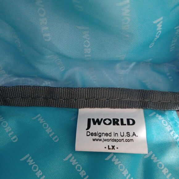 Purple Hearts and Flowers JWorld New York Sling Backpack Duracelte - Picture 3 of 8